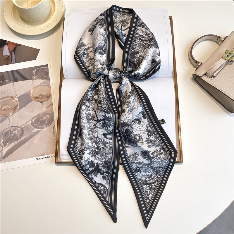 Luxury Bags Duffle - Selendang Panjang Mewah, Ikat Rambut Tipis,