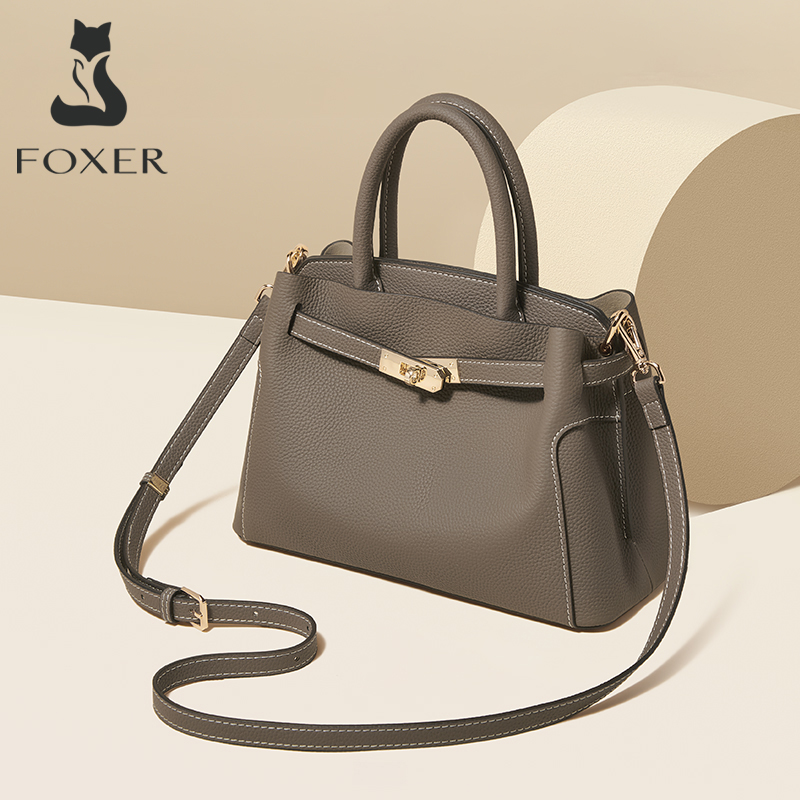 Luxury Bags Sale - FOXER Tas Tangan Wanita Kulit Asli
