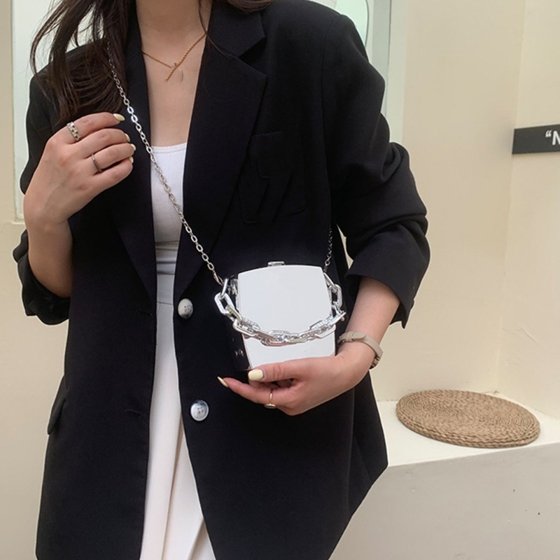Luxury Bags Mini - Tas Selempang Kotak PVC Kecil Fashion