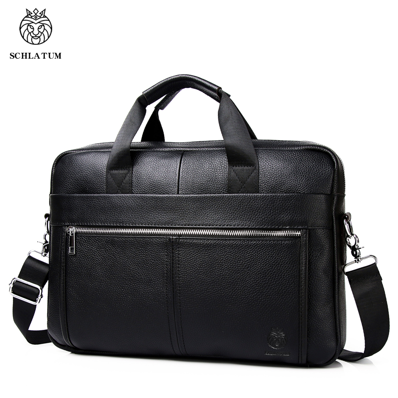 Luxury Bags That Fit Laptop - SCHLATUM Tas Kerja Kulit Asli Keras