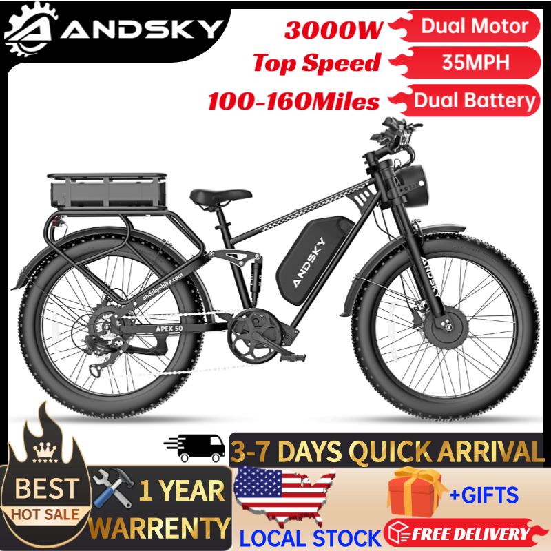 Luxury Bags Levels - ANDSKY Apex50 AWD Sepeda Listrik 3000W