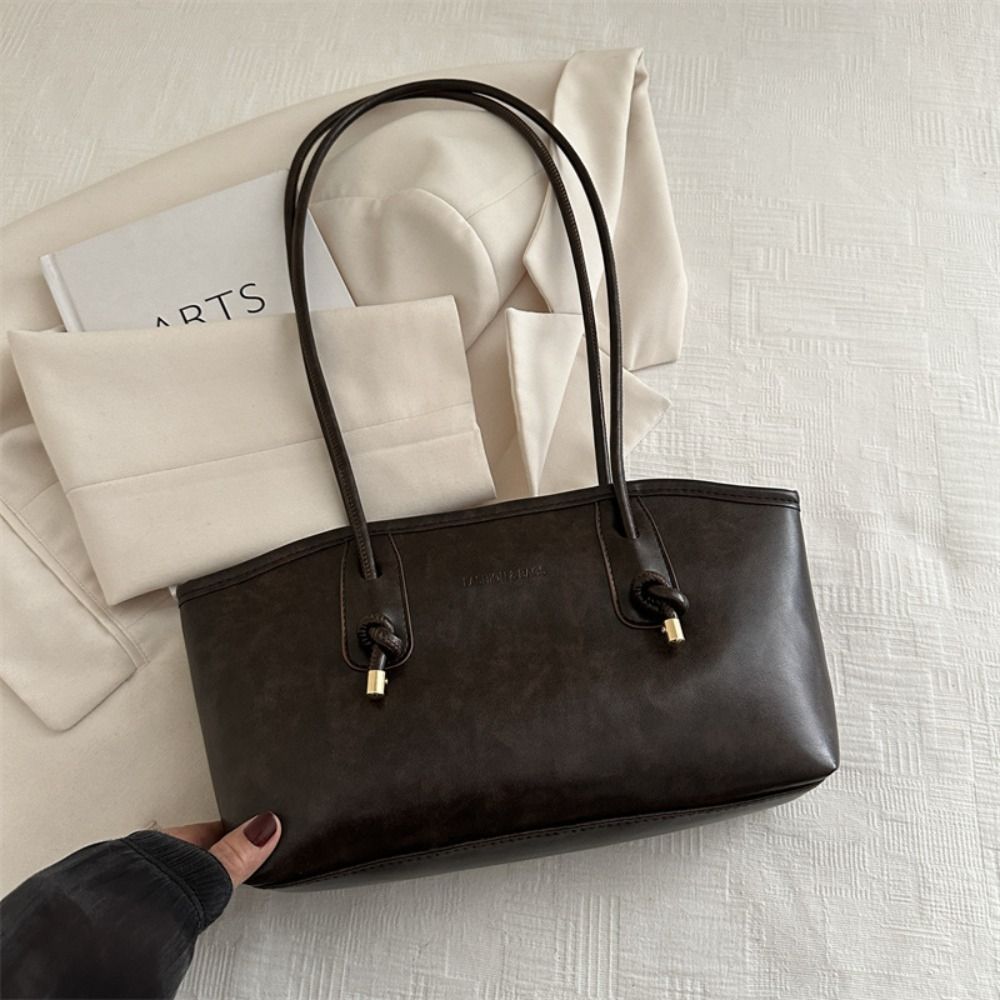 Tas Tote Kulit PU Retro Tas Ba - Luxury Y2K Bags ulasan dan harga