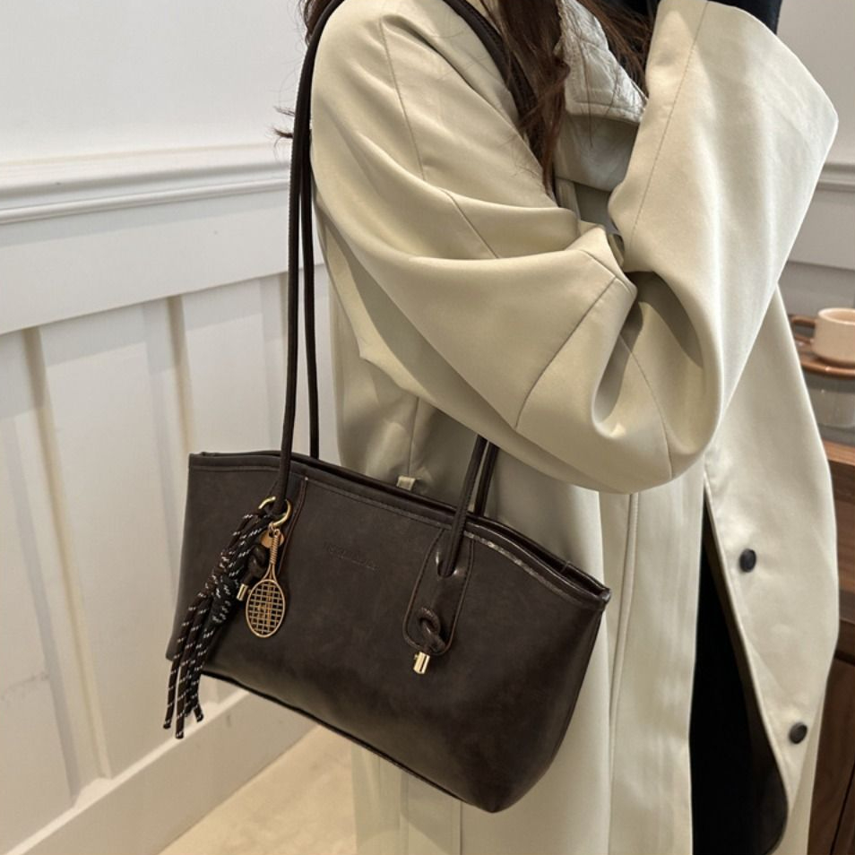Tas Tote Kulit PU Retro Tas Ba - Luxury Y2K Bags ulasan dan harga