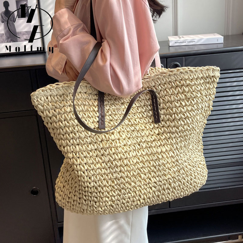 Tas Tote Tenun Jerami Tas Tang - Luxury Bags Big ulasan dan harga