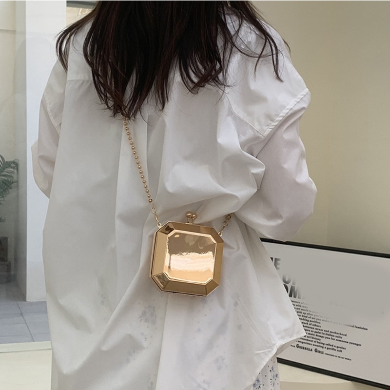 Tas Selempang Kotak PVC Kecil  - Luxury Bags Mini ulasan dan harga