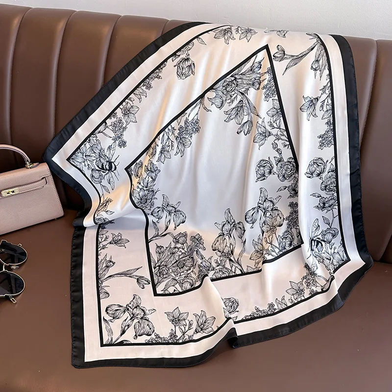 70*70cm mewah motif bunga syal - Luxury Bags Duffle ulasan dan harga