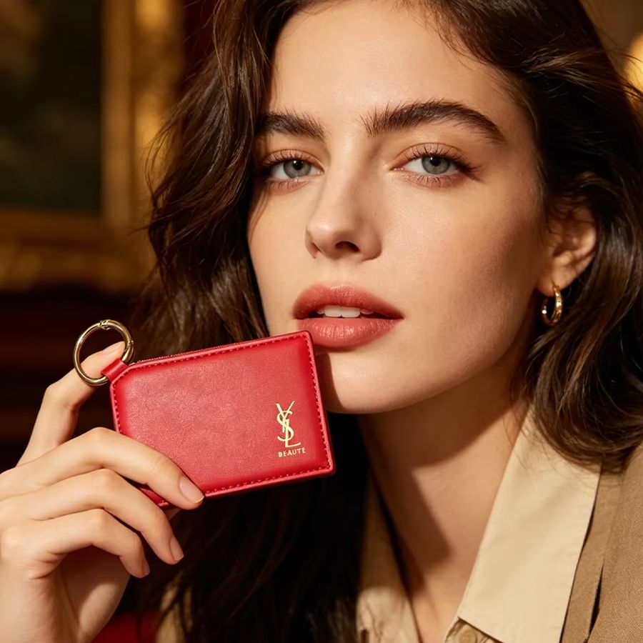 Cermin Rias Mini Persegi Kulit - Women Luxury Bags Ysl ulasan dan harga