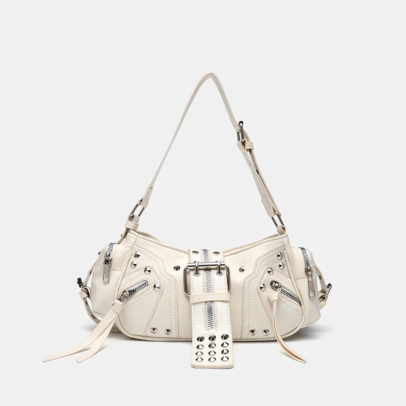 Tas Pinggang Gothic Rivet Mewa - Luxury Y2K Bags ulasan dan harga