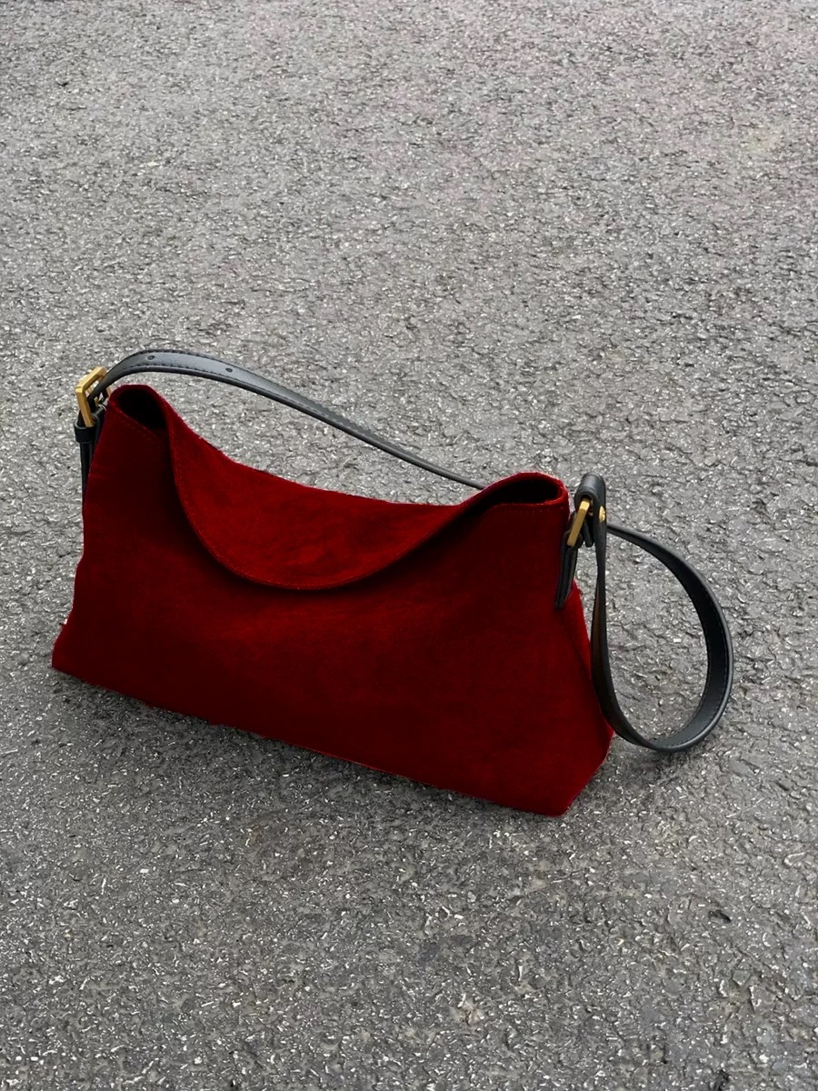 Tas Selempang Satu Bahu Suede  - Luxury Bags Sale ulasan dan harga